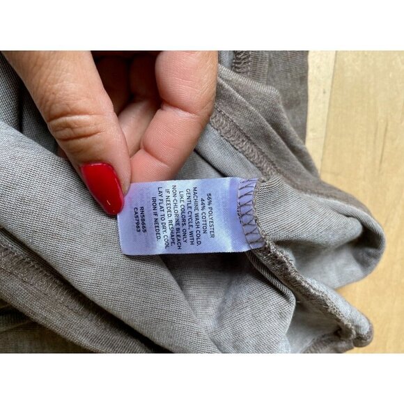 LEITH bodycon ruched tank dress BNWOT sz Medium tulip hem - Picture 6 of 6